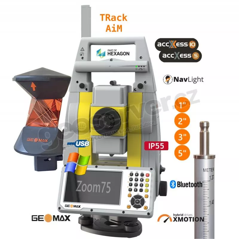 One-man systém GEOMAX Zoom75 Passive