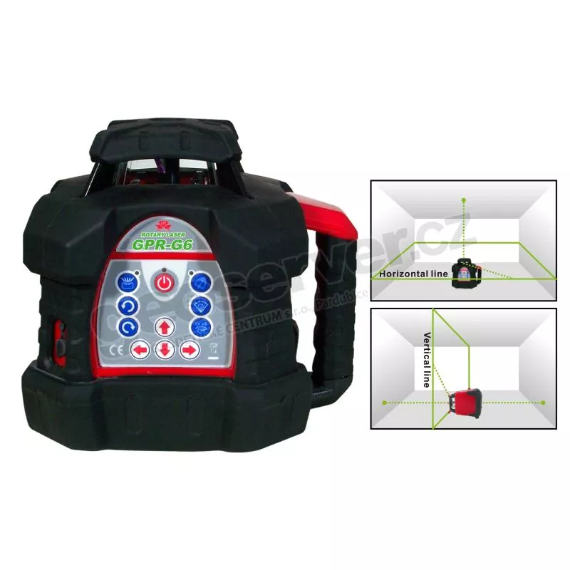 Rotační laser GPR-G6 - zelený paprsek