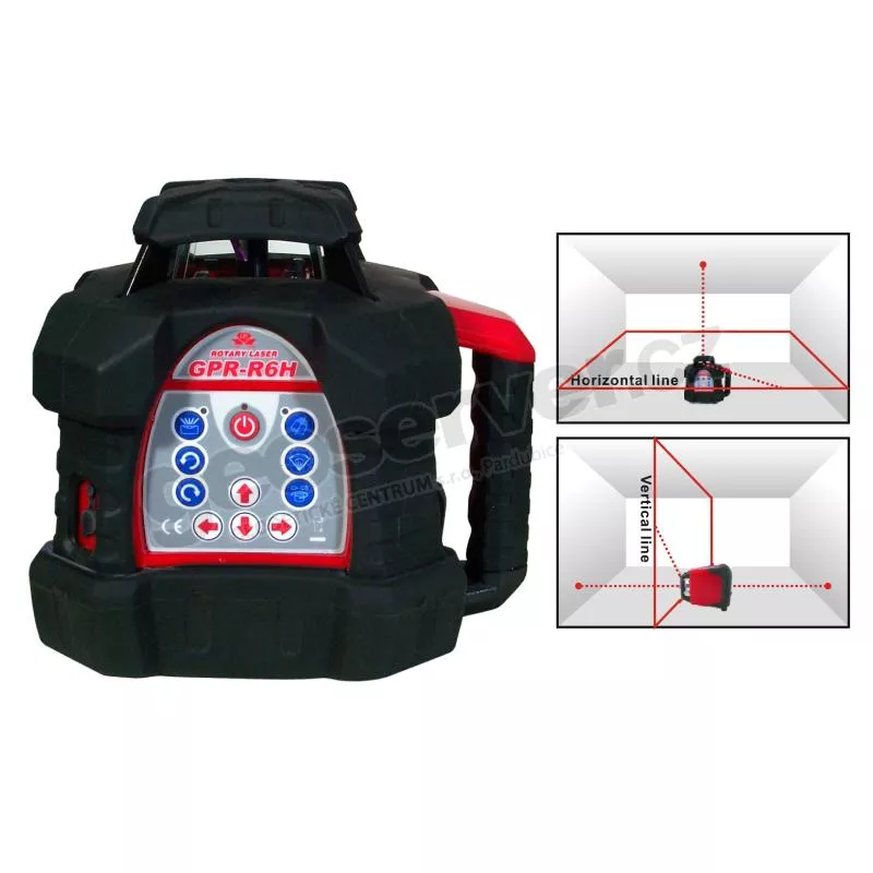 Rotační laser GPR-R6H - červený paprsek