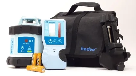 Sada Q1B1 - rotační laser Hedü Q1 BAG + stavební stativ a lať